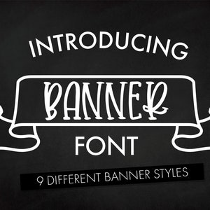 Banner Font, Banner svg Font, Banner doodle, Handgeschreven lettertype, Handlettered lettertype, Handgeschreven lettertype, Svg lettertype, Label lettertype, Logo lettertype