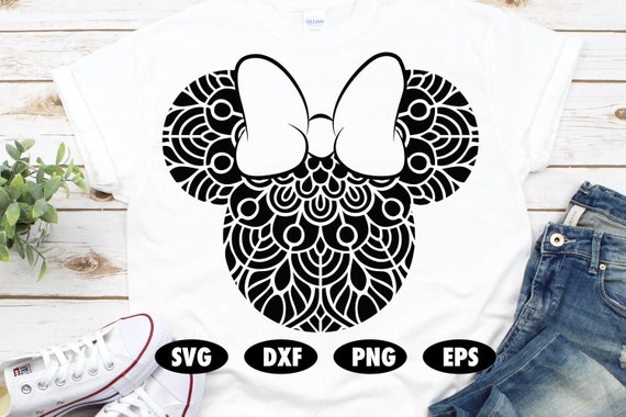 Download Minnie Mandala Svg Disney Mandala Svg Zentangle Svg Mandala Etsy