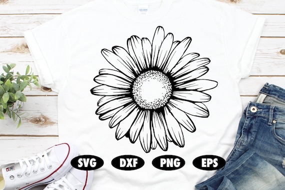 Daisy svg, Daisy cut file, Daisy shirt, Flower svg, Floral svg, Daisies svg, Laurel svg, Blossom svg, Plant svg, Petal svg, Bouquet svg
