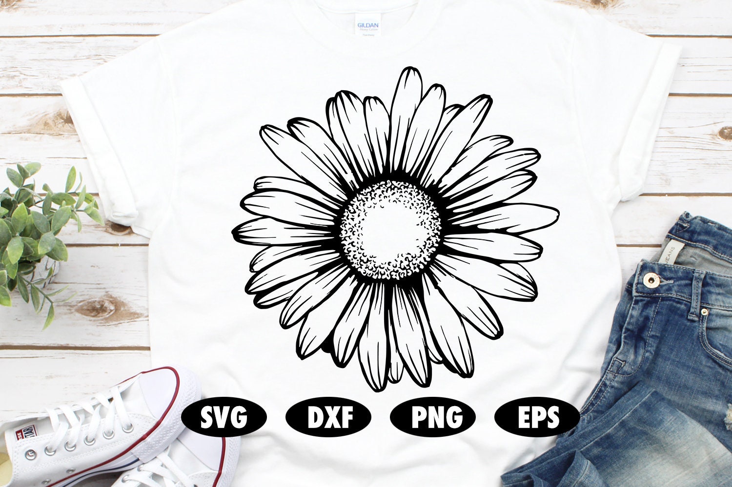 Daisy svg, Daisy cut file, Daisy shirt, Flower svg, Floral svg, Daisi…