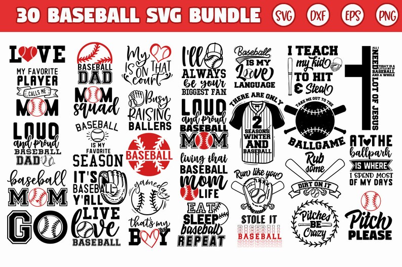 Baseball Bundle Svg Baseball Quotes Svg Baseball Svg Svg Etsy