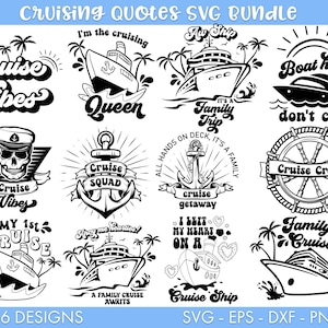 Cruise SVG Bundel, Cruise schip svg, Cruise Vibes svg, Family Cruise svg, Cruise png, Funny Cruise svg, Familie vakantie svg, Piraat svg