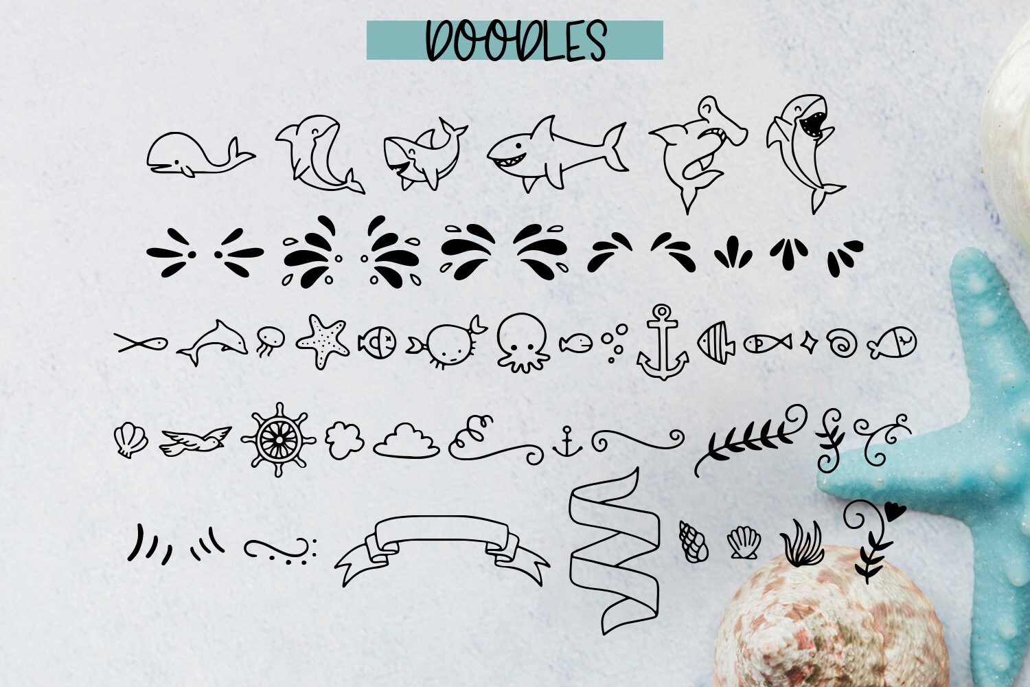 Shark Bite Font Shark Font Ocean Font Sea Font Nautical - Etsy