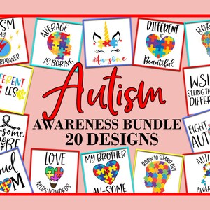 Autism Awareness bundle svg, Autism quotes svg, Autism svg, Autistic svg, Svg Bundle, Bundle svg, Quote svg, Autism clipart, Autism cut file