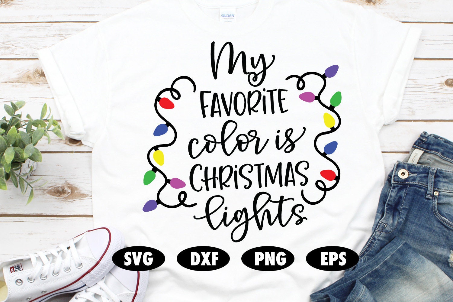 My Favorite Color is Christmas Lights Svg Christmas Lights - Etsy Canada