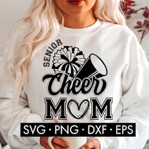 Senior Cheer Mom SVG, Cheer Mom SVG, American Football svg, Fußball svg, Spieltag svg, Fußball Mama svg, Fußball Saison svg, Fußball png
