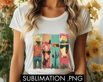Stay Salty Cowgirl png, Retro Western Cowgirl Sublimation PNG, Cowboy Boots png, Western png, Southern girl png, Trendy Western png