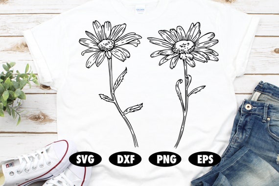 Daisy svg, Daisy cut file, Daisy shirt, Flower svg, Floral svg, Daisies svg, Laurel svg, Blossom svg, Plant svg, Petal svg, Bouquet svg