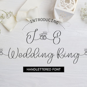 結婚指輪フォント、ウェディングフォント、花嫁フォント、指輪フォント、ウェディングアルファベット、スクリプトフォント、結婚指輪の落書き、手書きフォント
