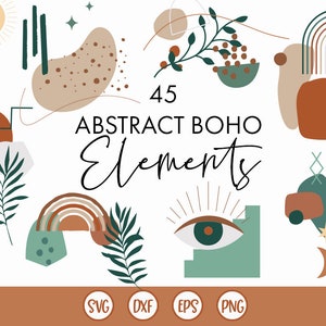 Digital Cut Files Commercial Use Boho Abstract SVG Files Wood Sign SVG