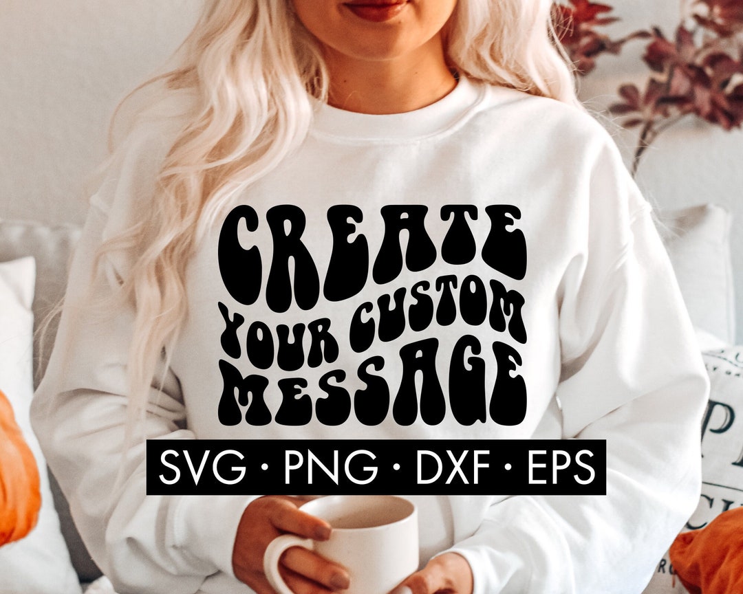 Custom Wavy Text SVG, Custom SVG, Personalised SVG, Custom Wavy Letters ...