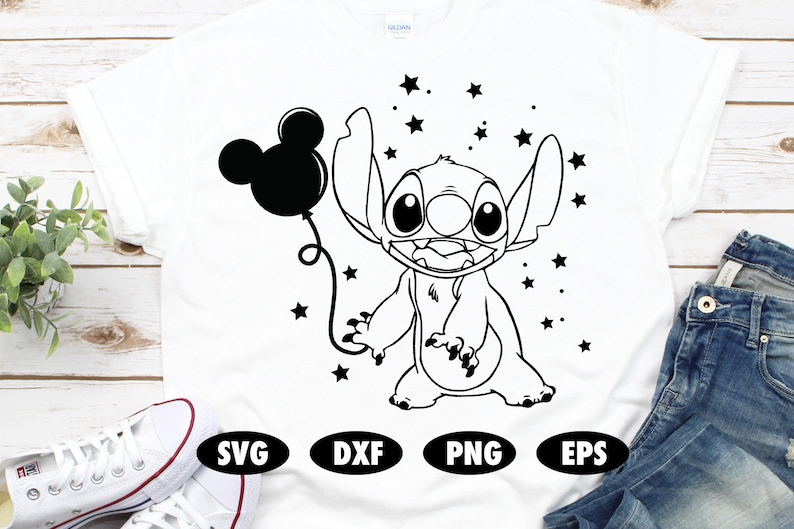 Download Stitch with a balloon svg Stitch clipart Lilo and Stitch ...