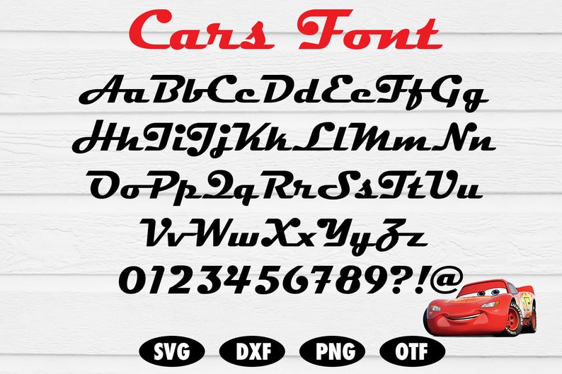 cars font svg cars letters svg cars alphabet svg cars svg