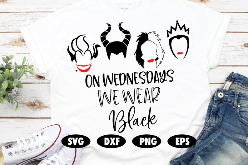 Download On wednesdays we wear black svg Disney villain svg Ursula ...