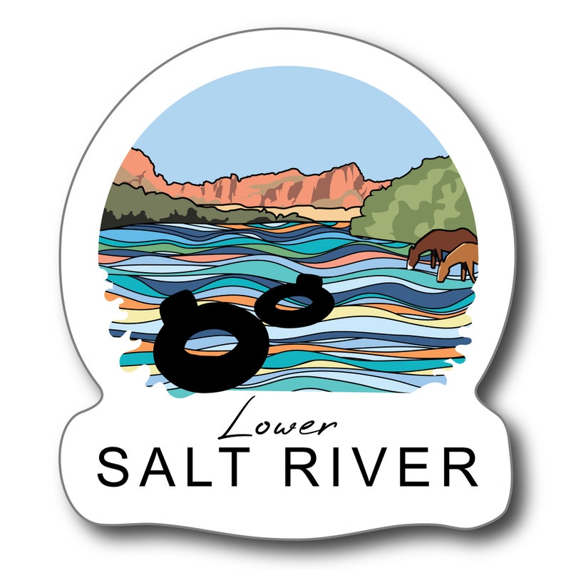 Salt River Stickers / Tubes Float / Weatherproof Vinyl Sticker ...