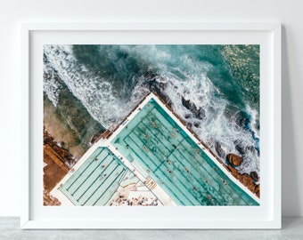 Bondi Beach Print: Sydney Icebergs Pool, Coastal Photography (Digital Download)