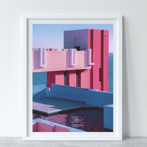 Stampa La Muralla Roja: Ricardo Bofill Architecture, Calpe Spagna (download digitale)