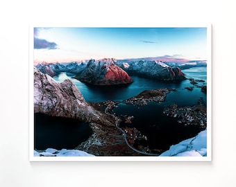 Lofoten Islands Print: Nordic Mountain Landscape Photography (Digital Download)
