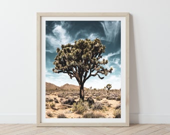 Joshua Tree Desert Landscape Art Print (Digital Download)
