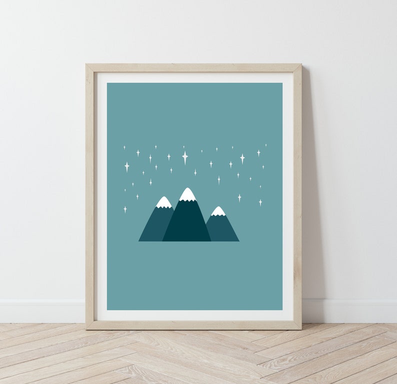 Mountain Nursery Print Mountain Wall Art Nursery Nursery Etsy Australia