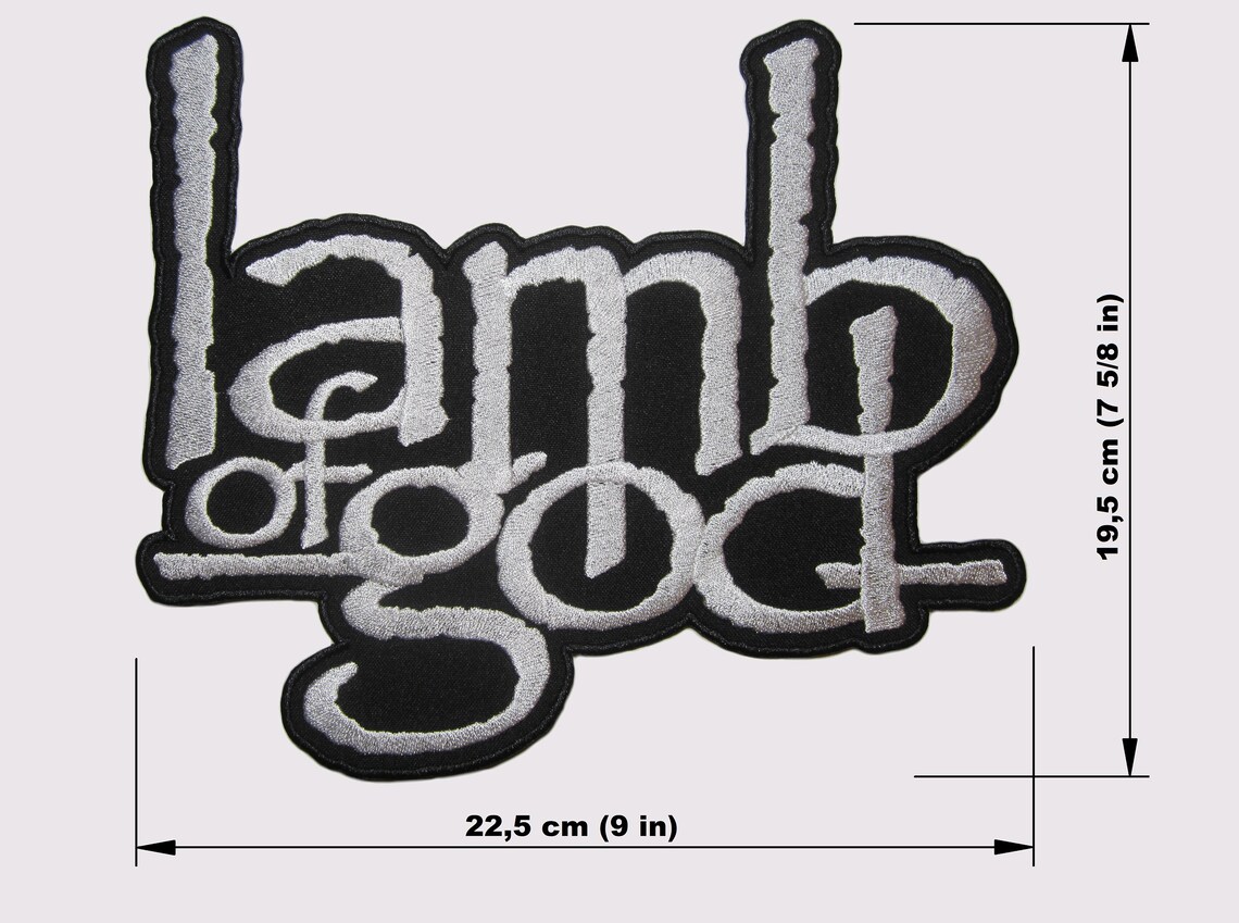 LAMB OF GOD back patch embroidered new Etsy