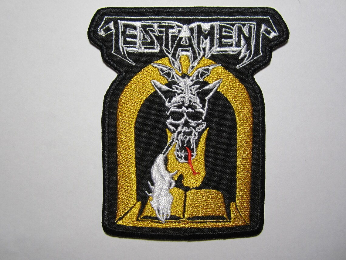 TESTAMENT patch embroidered new Etsy