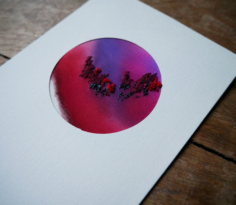 Aries Carte Brodée A6