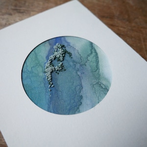 CANCER Carte Brodée A6