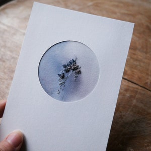 PISCES Carte Brodée A6