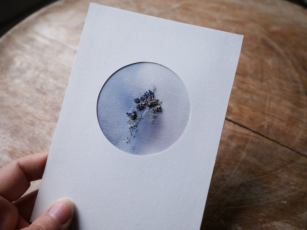 Pisces Carte Brodée A6