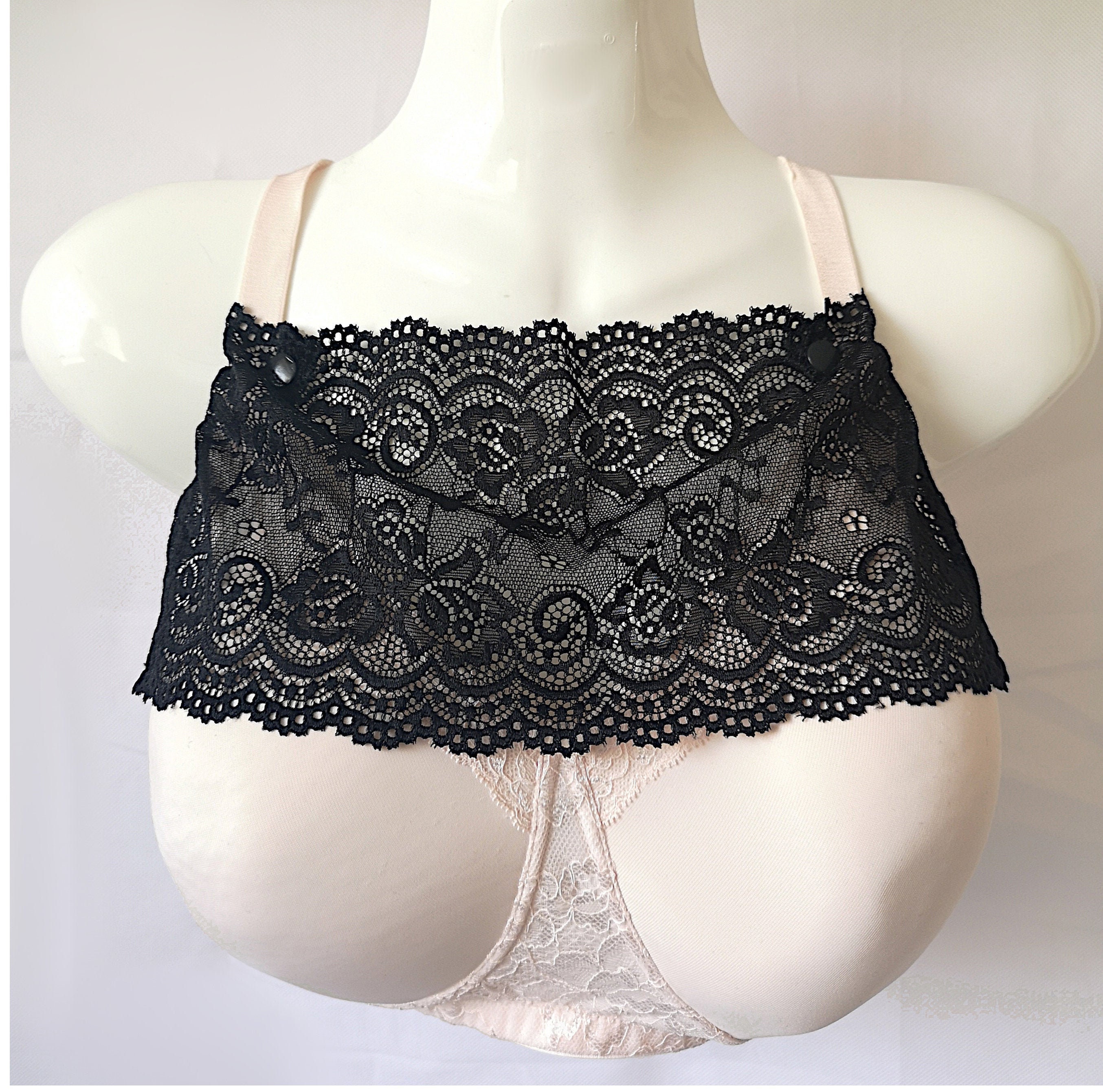  LIANXUE Lace Mock Camisole Bras Wrapped Chest Overlay Modesty  Panel Cleae Cover for Women Girls Low Cut Clothing : Clothing, Shoes &  Jewelry