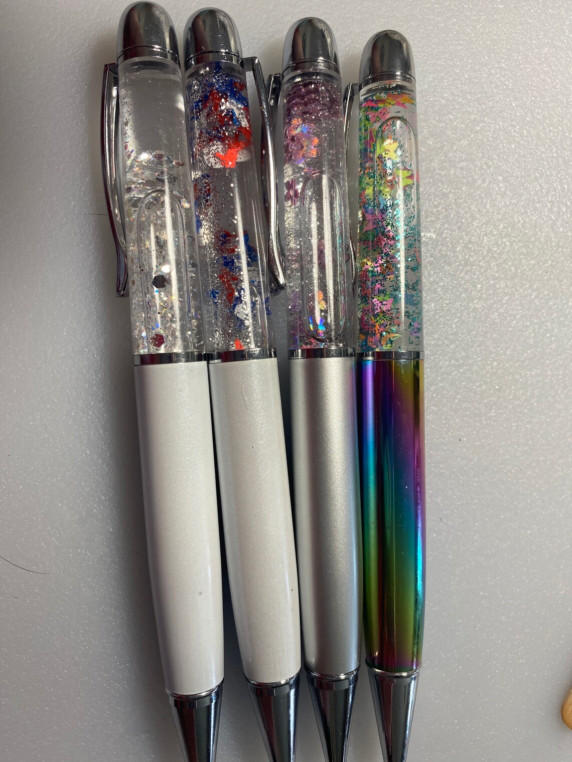 Glitter Globe Pensblack ink Etsy