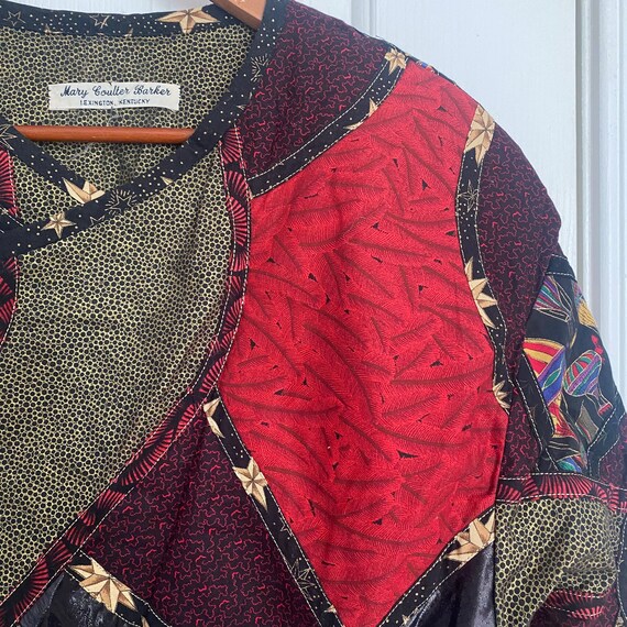 Vintage printed patchwork quilted jacket - image 5