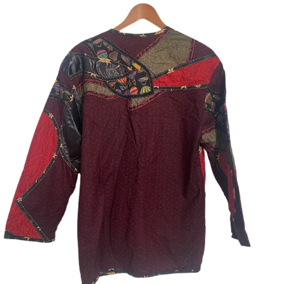 Vintage printed patchwork quilted jacket - image 6