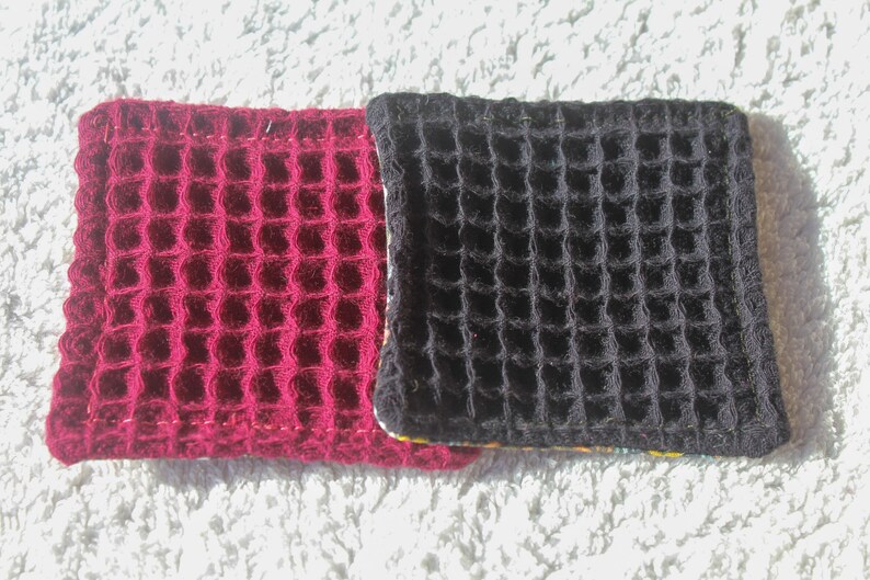 Lingettes vernis à ongle lavables dans pochette en lin, zéro déchets, minimaliste, cadeau image 8