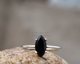 Black Onyx Ring Etsy