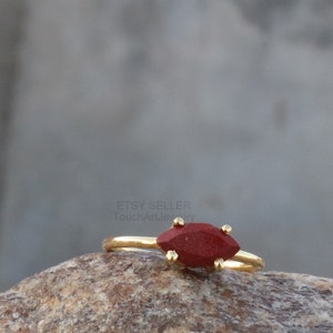 925 Sterling Silver Ring - Natural Red Jasper Ring - Handmade Silver Ring - Jasper Ring - Silver Jewelry - Jasper Jewelry - Marquise Ring