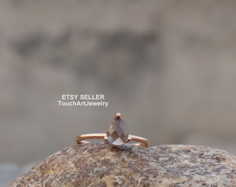 Smoky Quartz Ring - 925 Sterling Silver Ring - Brown Ring - Gift Ring - Smoky Jewelry - Gift For Her - Natural Smoky Quartz - Jewelry - Ring