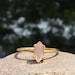 Natural Rose Quartz Ring - 925 Sterling Silver Ring - Gold Ring - Rose Quartz Jewelry - Handmade Silver Jewelry - June Birthstone Ring 