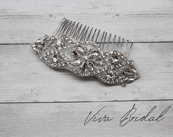 Wedding Bridal Comb, Rhinestone Comb, Bridal Comb Crystal, Wedding Crystal Hair Comb,  Vintage Crystal Comb