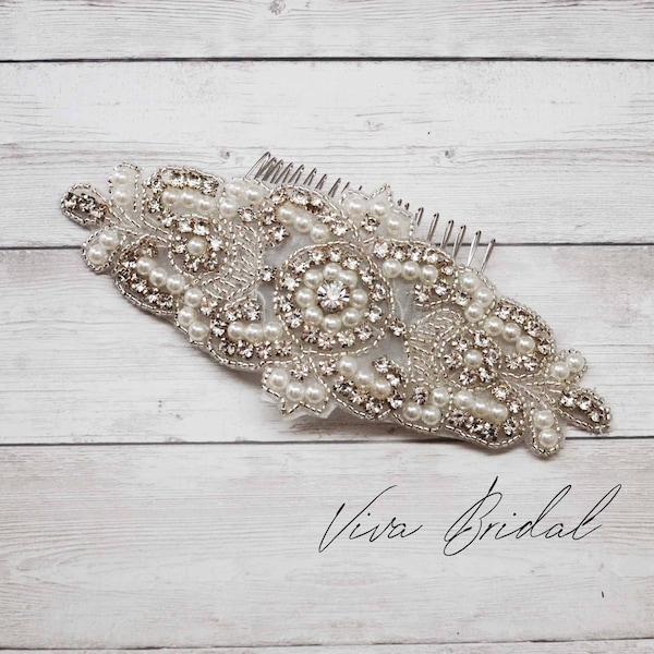 Wedding Bridal Comb, Rhinestone Comb, Bridal Comb Crystal, Wedding Crystal Hair Comb,  Vintage Crystal Comb