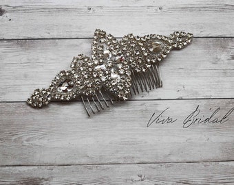 Wedding Bridal Comb, Rhinestone Comb, Bridal Comb Crystal, Wedding Crystal Hair Comb,  Vintage Crystal Comb