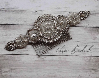 Wedding Bridal Comb, Rhinestone Comb, Bridal Comb Crystal, Wedding Crystal Hair Comb,  Vintage Crystal Comb