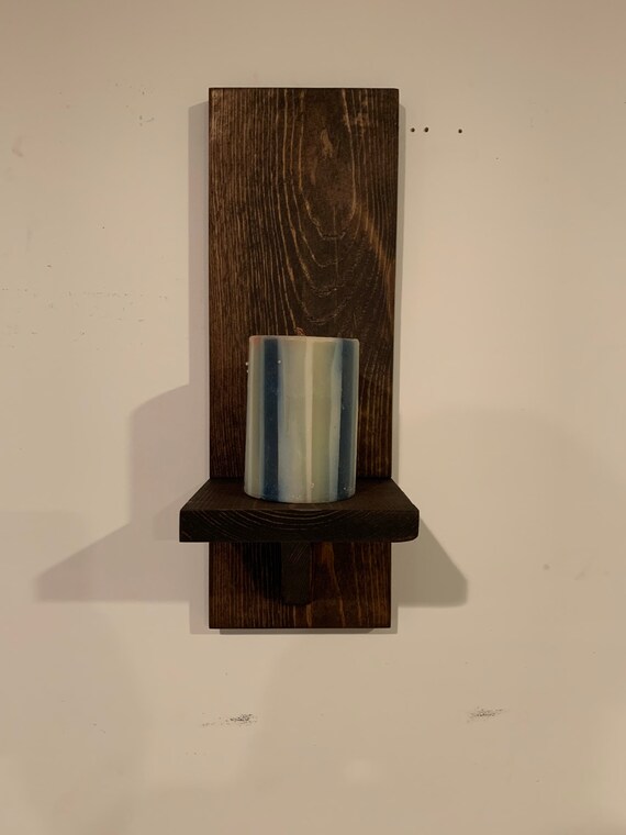 Wooden wall sconce shelf deals