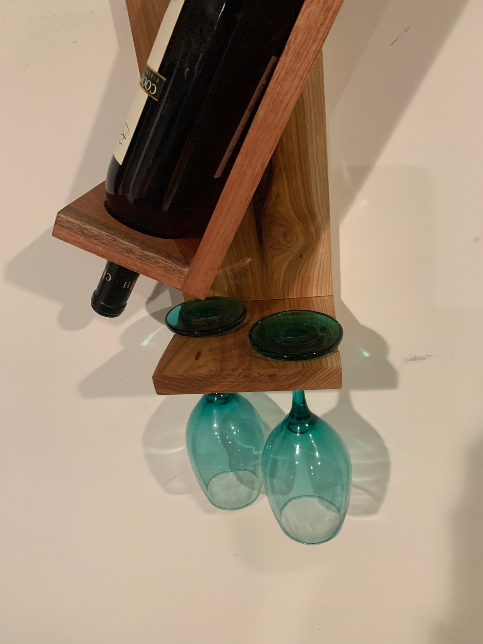 Hickory and Mahogany Wine Rack Etsy