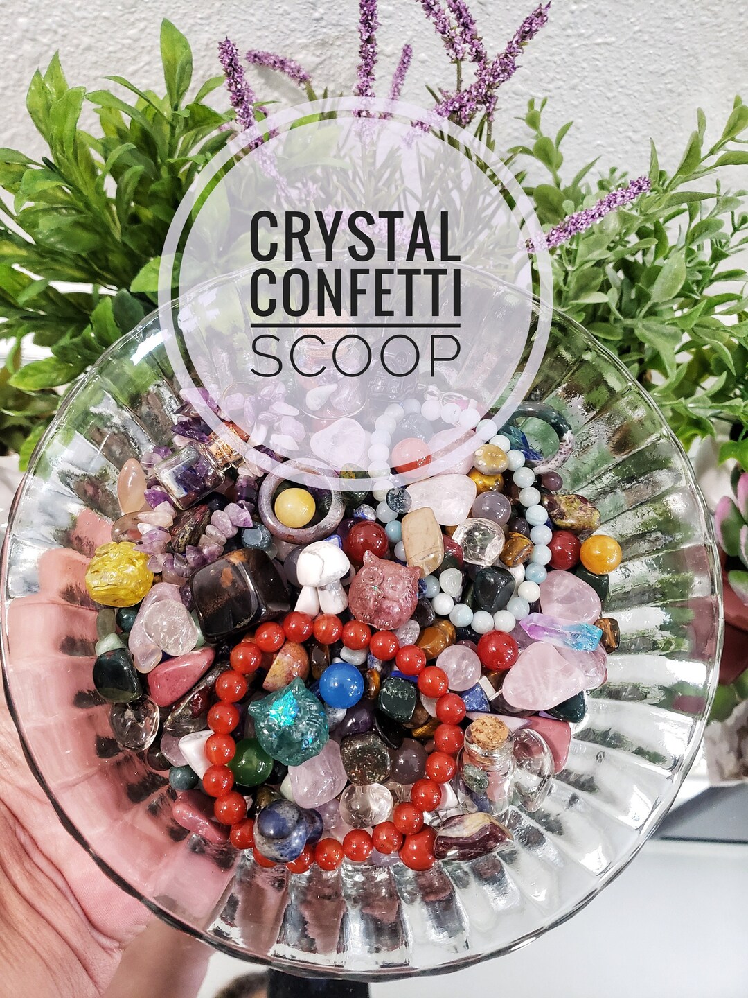Crystal Confetti, Crystal Confetti Scoop, Lucky Crystal Scoop, Assorted Crystals, Mystery