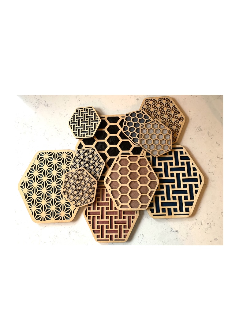 Select-a-size Geometric Coasters,geometric,new Home Gift,unique Gifts ...