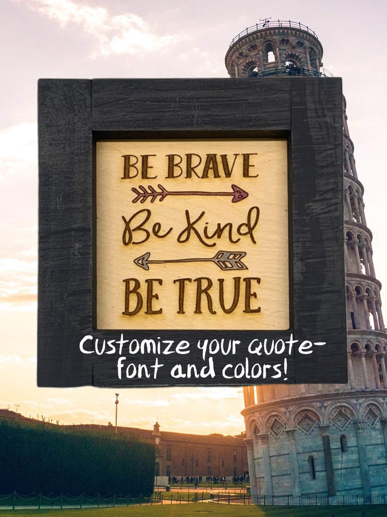 Custom Quote Print Framed Printed Quotes Personalized Etsy