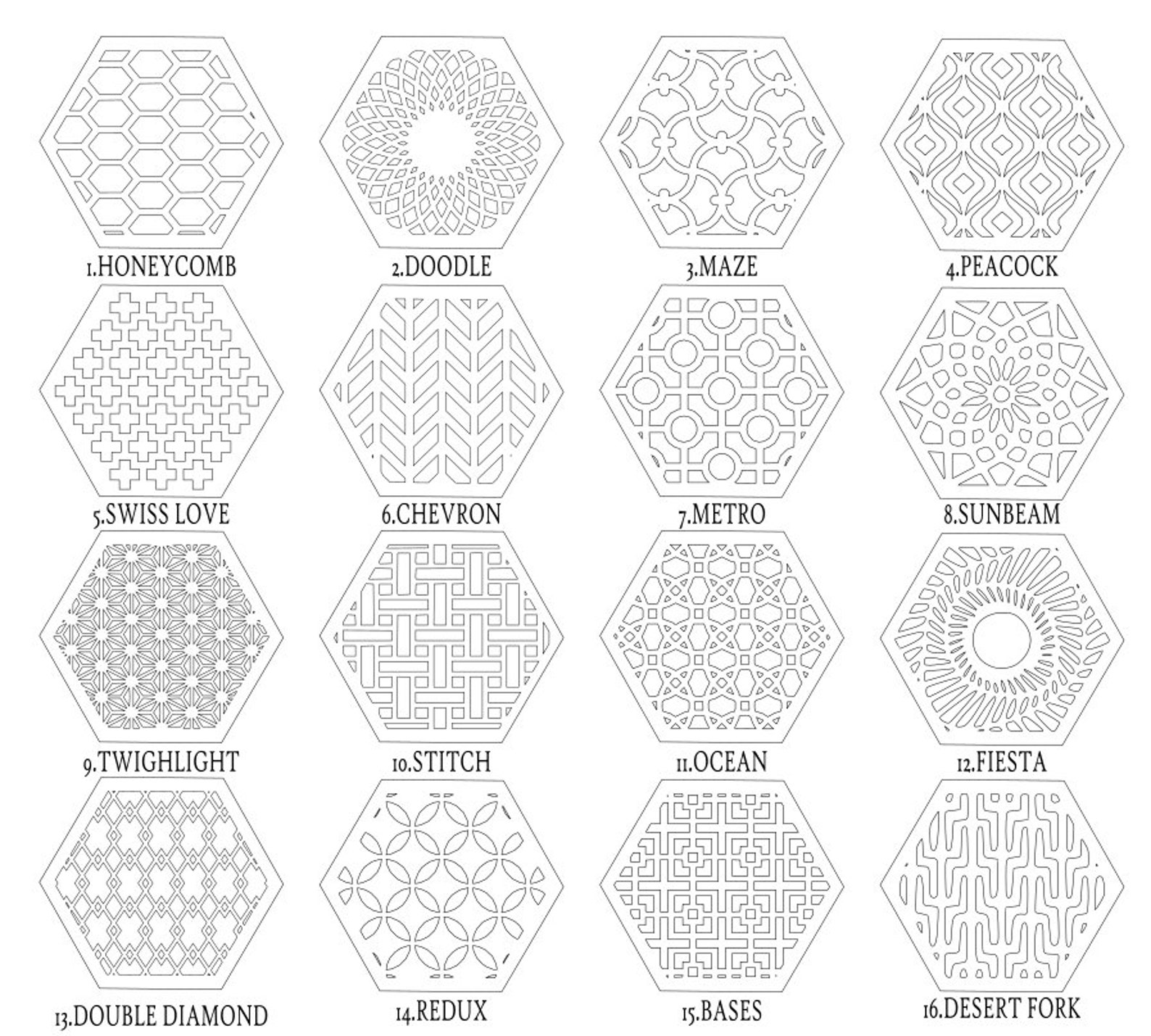 Select-a-size Geometric Coasters,geometric,new Home Gift,unique Gifts ...