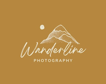 Boho Editable Logo Template Downloadable Fully Customizable Logo Handrawn Logo Design
